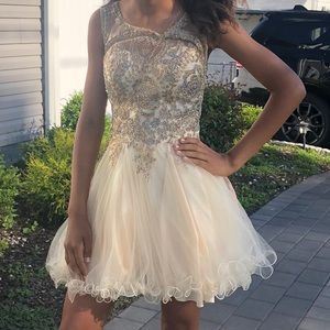 Champagne Quinceañera Dress